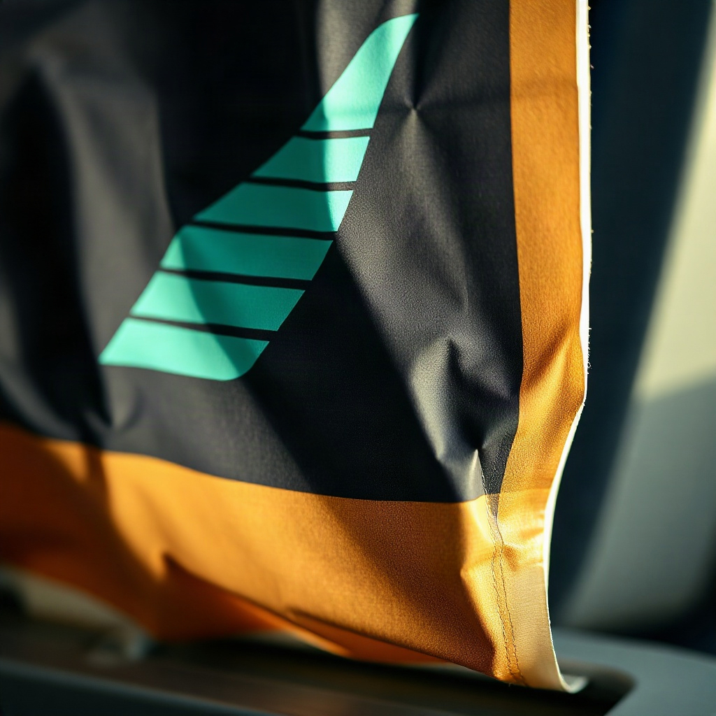 Macro detail of aged airline plastic print
